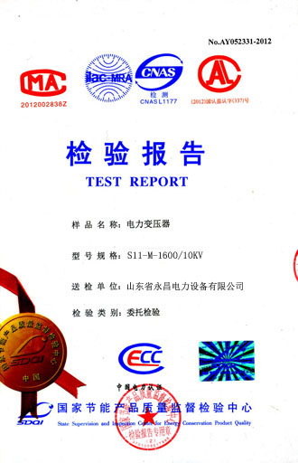 崇左电力变压器检测合格报告